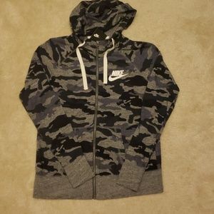 Nike Vintage Camo Full Zip Hoodie